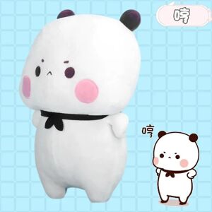 Bubu Og Udu Panda Plys sød tegnefilm Pandabjørnedukke Kawaii Fyldt blød pude Legeværelsesindretning Børnefødselsdagsgaver D