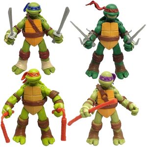 4 stk Teenage Mutant Ninja Turtles Action Figurer Legetøj Model Dukker Børn Drenge Piger Fans Legesæt Fødselsdagsgaver