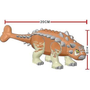 Jurassic Dinosaur World Spinosaurus Ankylosaurus Dinosaur Building Blocks Model Diy Building Blocks Pædagogisk legetøj GaverL34(1stk)