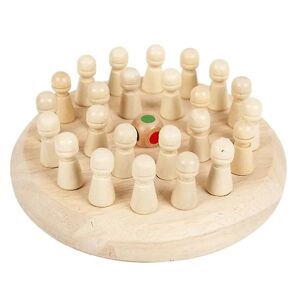 1 sæt spil skaksæt hukommelse skak Pædagogisk skak Legetøj til børn Assorteret farve17x17cm Assorted Color 17x17cm