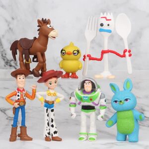 7 Toy Story 4 Woody Triss Buzz Lightyear Fork Big Duck Kanin Bror Dukke Model Ornament