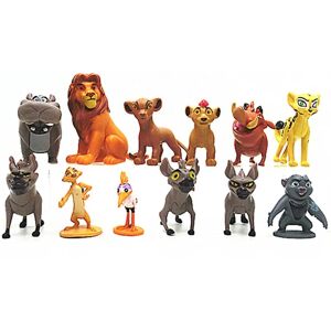 12 stk/sæt Disney Løvernes Konge Løvevagt Action Figur Legesæt Simba Timon Pumbaa Pvc Dukke Legetøj Børn Julegaver