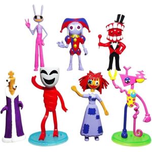 Mwin 7 Pack The Amazing Digital Circus Figures Set, Digital Circus Action Figur Horror Tegnefilm Karakter Action Figur Model 7pcs