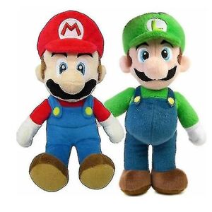2 stk plysdukke, Mario Luigi blød udstoppet børnegave