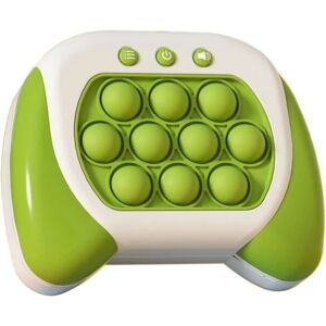 Tidlig uddannelse spilkonsol Pop It Fidget Toy Fast Push Game Dekompressionslegetøj white green