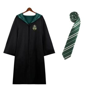 Harry Potter Magic Robe Slytherin sæt i 2 dele Vuxen M