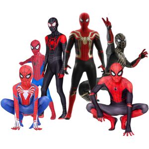 Barn/voksen Spider-man Cosplay Cosplay Jumpsuit 190 CM 180 CM