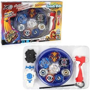 Boxed Beyblade Burst Set Arena Metal Fight Battle Bayblade + Launcher (blå) blue