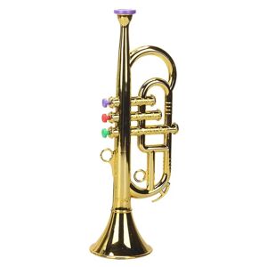 Trompet 3 Toners Musikblæseinstrument til børn Toy Gold