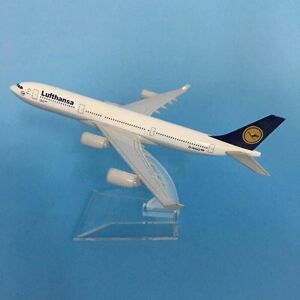 JASON TUTU 16 cm Lufthansa Airbus A340 Flymodel Flymodel Airbus Aircraft Model 1:400 Diecast Metal Flyvemaskiner Fly Legetøj Lufthansa Airbus 340