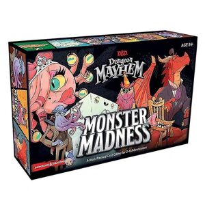 DAO Brætspilskort Dungeon Mayhem Chaos Dungeon Fuldt engelsk Crazy Monster-strategispil [DB] Black 16*11*3.5cm
