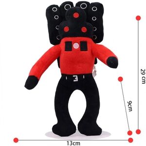 Skibidi Toilet Plys, 11 tommer Speakerman Bosses Plys Legetøj Fyldedyr Plys Dukke Fyldt Plys Dukke Legetøj Gaver