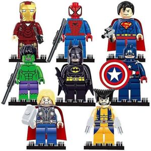 DAO 8 stk Marvel Superhelte byggeklodser Spider-man Mini Action Figurer Dukke Minifigurer Toys_lo [DB]