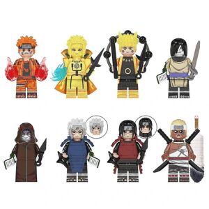 DAO 8 stk Anime Naruto Mini Action Figur Legetøj, Byggeklods Legetøj Samling Sæt Til Fest favoriserer, fans Gi Db Shaped C