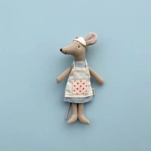 Toyz Land Lille sygeplejerske mus stof legetøj jul nyt år gave nyfødt børn dukke små mus bløde plydder