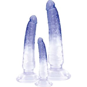 You2Toys: Crystal Clear, Anal Dildo Training Set Lila, Transparent