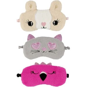 3d Fluffy Animal Eye Mask, 4 stykker Animal Sleep Mask, Plys Sovemasker, Til Øjne Til Børn Voksen, Rejsetyveri Bil Camping Brug