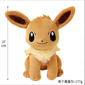 Ny 11-28 cm serie Plys udstoppet legetøj Mew Larvitar Eevee Anime Figurer Dukke Pedant Børn Kawaii Fødselsdagsgaver Juleindretning (FMY Eevee B