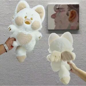 TFXHUA 45 cm Dudu Meow Doodle Cat Plys Killing Kawaii Toy Fluffy Angel