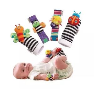 Baby ranglestrømper Legetøj, håndledsrangler og fodfindere til B