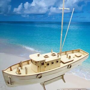 WINE 1:30 Skibsmonteringsmodel Træsejlbåd DIY træsæt legetøj