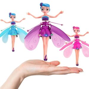 LEIGELE Flying Fairy Princess Dolls Magic Infrared Induction Control Girl Legetøj Fødselsgave Pink