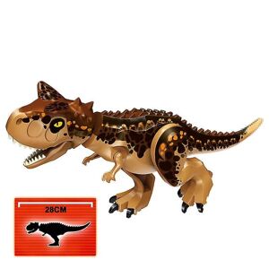 LEIGELE 1 stykke Jurassic Big Size Dinosaur Byggeklodser T-rex Quetzalcoatlus Baryonyx Action Figurer Til Børnelegetøj Gaver Carnotaurus brown