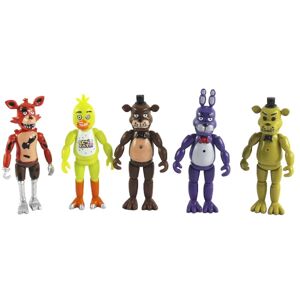 LEIGELE 5 stk/sæt Five Nights At Freddys Action Figures Legetøjskollektion Børnejulegave As shown