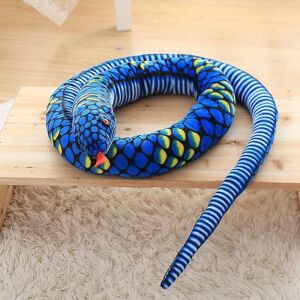 LEIGELE Sjov tegneserie Snake Plys legetøj Blue Snake 200cm