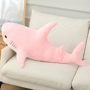 LEIGELE Blahaj Shark Soft Large Plys Legetøj Udstoppet Dyre Legetøj Børn Julegave+ Pink 45cm