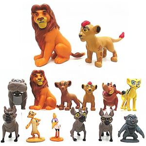 LEIGELE 12 stk Disney The Lion King Lion Guard Action Figur Legesæt Simba Timon Pumbaa Pvc Dukke Legetøj Børn Julegaver