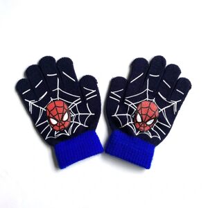 LEIGELE Spiderman Kids Fuld Finger Handsker Udendørs Varm Vinter Strikket Termisk Handske Vanter Gaver B