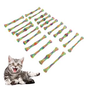 21 stk Cat Spring Legetøj Nylon Farverig Interaktiv Ridse- og Bidfast Pet Coil Tube Legetøj til killing