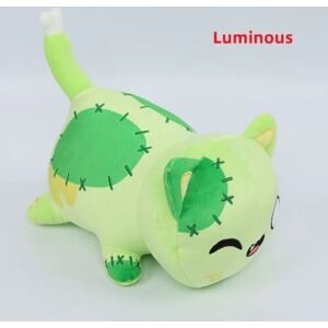 Meemeows Food Aphmau Kattedukke Fyldt Legetøj Plysdukker Donut 25 cm - Perfet LuminousGreen