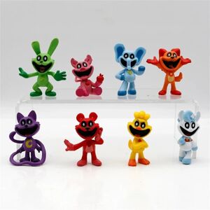 8 stk Smiling Critters Game Figurer Model PVC Catnap Catnat Anime Figur Model Fødselsdagsgaver Legetøj- Perfet 8PCS