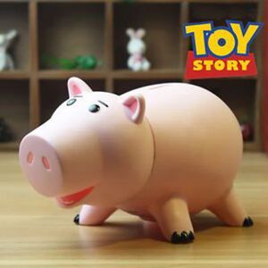 Creamily® Hamm Toy Story Plast Spargris til børn og voksne fødselsdagsgave med sød pakke, pink - Perfet