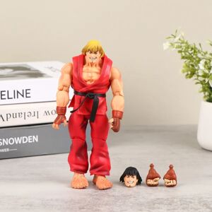 HEET Street Fighter Anime Figur PVC Legetøj Stående Hoshi Ryu Ken Red