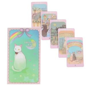 HEET Dreaming Cat Tarot Cards Profeti Fate Divination Deck Family