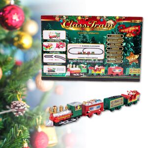 Jettbuying Jul Elektrisk jernbanevogn byggeklods Track Toy Brick Trai Multicolor One Size