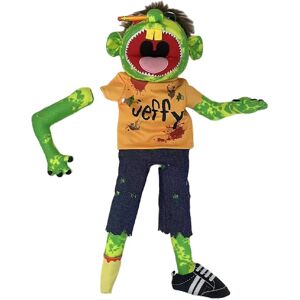 Jeffy Puppet Plys-legetøjsdukke, Jeffy Puppets Sml-legetøj, drilske sjove dukker-legetøj med arbejdsmund, til børn Drenge Piger Rollespil, Storytelli zombie 40CM