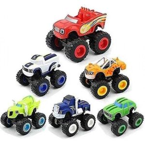 Blaze And The Monster Machines Legetøj, Blaze Vehicle Toys Present (6 stk)