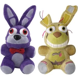 5 nätter plysch Freddy Bonnie Springtrap Fnaf fyllda oplægsholder Purple Bonnie and Springtrap