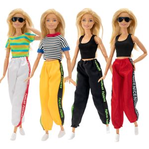 Barbie mode kostume, 4 stk, 4 dukke tilbehør, til børn