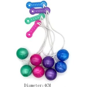 2/4 STK Clack Ball Click Clackers Legetøj 4CM(2STK) 4CM(2STK) 4CM(2PCS)