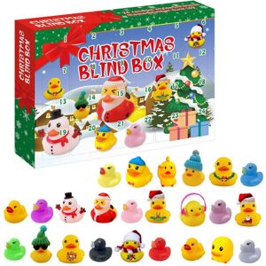 Jule-adventskalender Nedtællingskalender 24 Gummiænder 24pcs