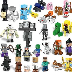 YIXI Kryc 29 stk Minecraft Mini Blok Legetøj Action Figurer Mursten Legetøj Børnegave