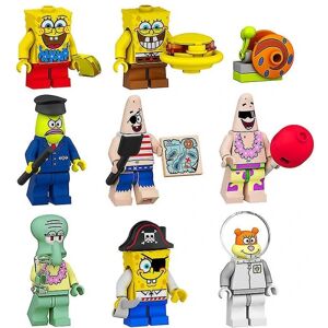 SvampeBob Firkant Byggeklodser Dukke Blæksprutte Br Sendt Big Star Børnesamlet minifigur Legetøj S