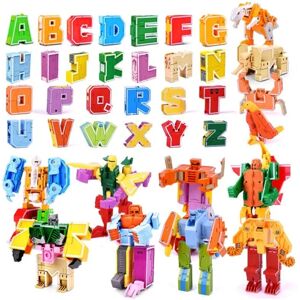 Alphabet Robot Toy - Bogstaver bliver til robotter Multicolor