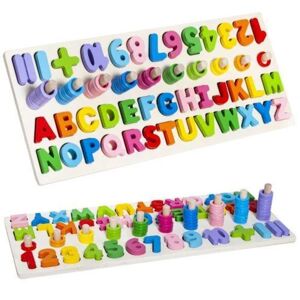 Lær alfabetet / kognitivt legetøj til børn - pædagogisk Multicolor