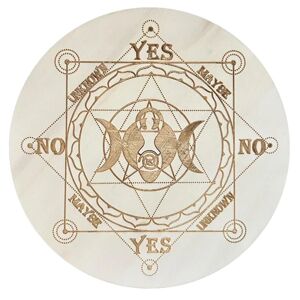 Metafysisk opslagstavle Træstjerne Pendulum Board Dowsing Divination Board 18